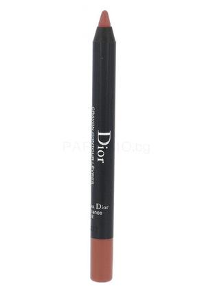 Олівець для губ dior contour lip liner pencil 169 — grege (бежево-рожевий), тестер