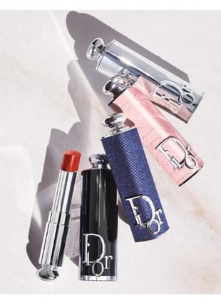 Помада для губ dior addict refillable lipstick no373 — rose celestial (безбесний рожевий)6 фото