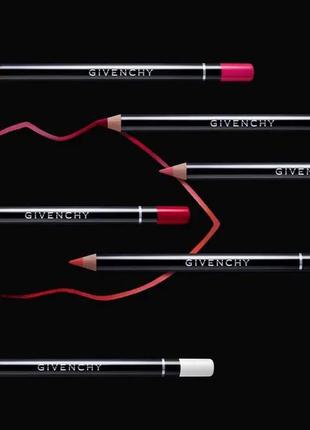 Олівець для губ givenchy lip liner pencil 03 — rose taffetas (рожева тафта)5 фото