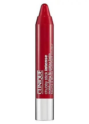 Помада-блиск для губ clinique chubby stick intense moisturizing lip colour balm 05 — plushest punch, без3 фото