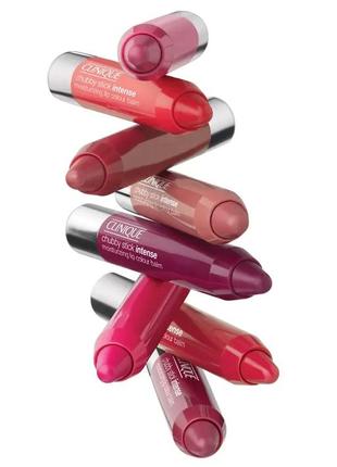 Помада-блиск для губ clinique chubby stick intense moisturizing lip colour balm 05 — plushest punch, без6 фото