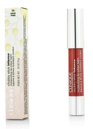 Помада-блиск для губ clinique chubby stick intense moisturizing lip colour balm 05 — plushest punch, без4 фото