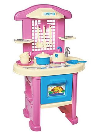Детская игрушечная кухня 4 технок розовая техн.30391 фото