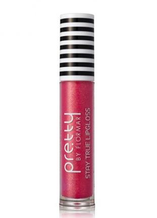 Блеск для губ pretty by flormar stay true lipgloss 08 - strawberry