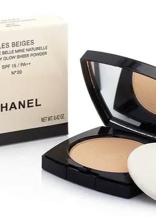 Пудра для лица chanel les beiges healthy glow sheer powder 20 (бледно-розовый), тестер5 фото