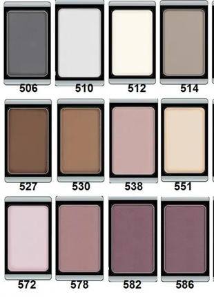 Тіні для повік artdeco eyeshadow mat 527 — matt chocolate (шоколадний матовий)5 фото