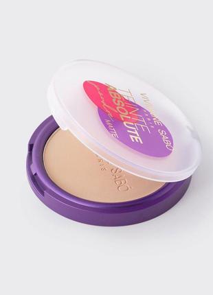 Матова пудра з ефектом оголеної шкіри vivienne sabo mattifying pressed powder teinte absolute matte 01 —5 фото