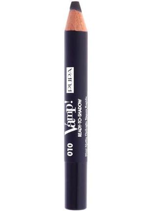 Тени-карандаш для век pupa glamourose vamp! ready to shadow eyeshadow 010 - smoky grey1 фото