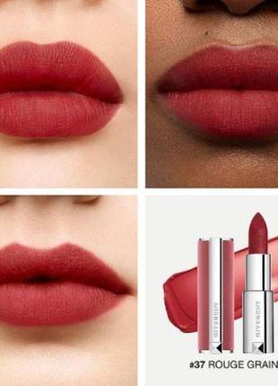 Помада для губ givenchy le rouge sheer velvet lipstick 39 - rouge grenat7 фото