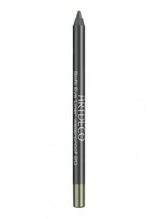 Карандаш для глаз artdeco soft eye liner waterproof 20 - bright olive1 фото