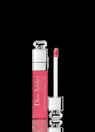 Тинт для губ dior addict lip tattoo long-wear colored tint 761 - natural cherry, тестер3 фото