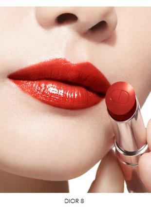 Помада для губ dior addict refillable lipstick 623 - hot shy, без коробки9 фото