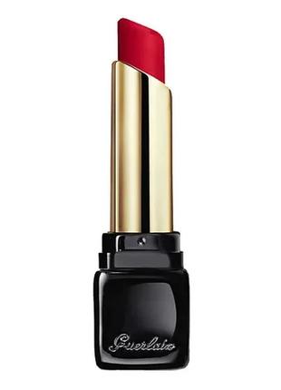 Помада для губ guerlain kisskiss tender matte lipstick 910 — wanted red