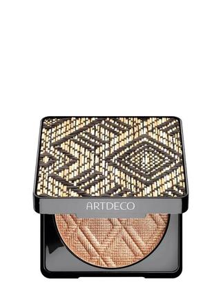 Пудра-бронзер для лица artdeco glow bronzer набор (пудра (summer glow) + кисть 57411.0)