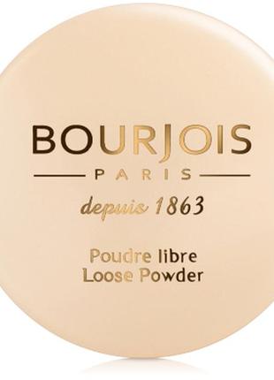 Пудра для лица bourjois poudre libre 02 - rosy (розовый)5 фото