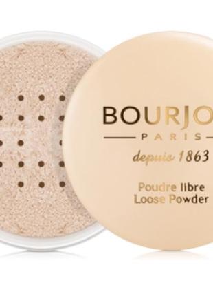 Пудра для лица bourjois poudre libre 02 - rosy (розовый)4 фото