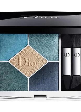 Палетка теней для век dior 5 couleurs couture eyeshadow palette 279 - denim