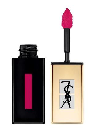 Блиск для губ yves saint laurent rouge pur couture vernis a levres pop water glossy stain 219 — fuchsia drops