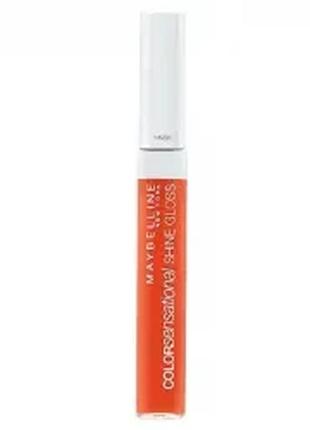 Блиск для губ maybelline new york color sensational high shine gloss 460 — electric orange (яскраво-жовтогарячий)