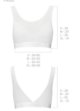 Топ с прозрачной вставкой passion ps002 top xl белый ( so4206 ) feromon3 фото