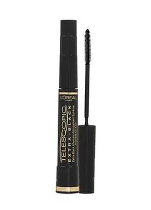 Тушь для ресниц l’oreal telescopic extra-black extra black (черная)3 фото