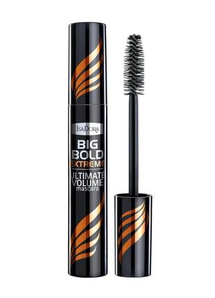 Тушь для ресниц isadora big bold extreme black ultimate volume mascara 15 - extreme black (экстремальный3 фото