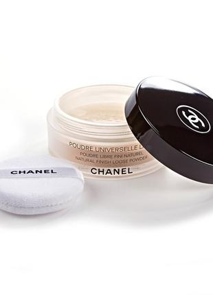 Пудра chanel natural loose powder universelle libre 30 — naturel (натуральний)7 фото