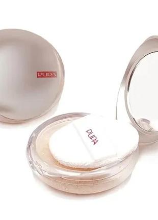 Пудра для лица pupa like a doll loose powder 001 - light beige (светло-бежевый)5 фото