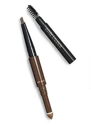 Олівець для брів 3в1 estee lauder brow multi-tasker 04 — dark brunette5 фото