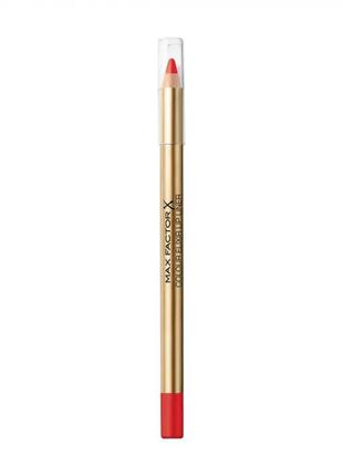 Олівець для губ max factor colour elixir lip liner 060 — red rubby