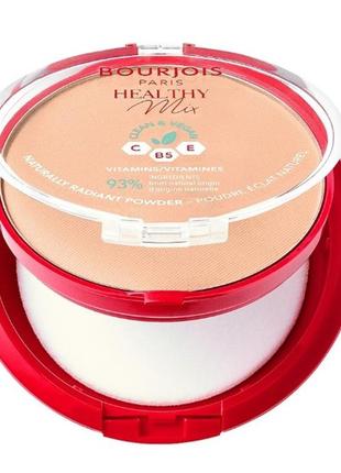 Пудра для лица bourjois healthy mix clean and vegan 1 - ivory4 фото