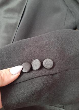 Шикарный, черный пиджак из натурального шелка🔥5 фото