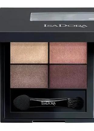 Тіні для повік isadora eyeshadow quartet 11 — metropolitan