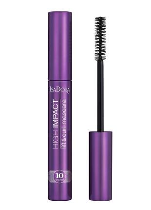 Тушь для ресниц isadora 10 sec high impact lift and curl mascara 31 - intense black3 фото