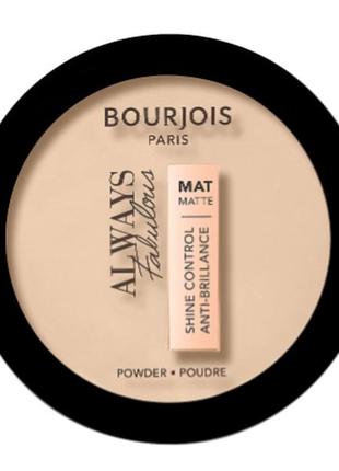 Пудра для лица bourjois always fabulous mat powder 108 - apricot ivory4 фото