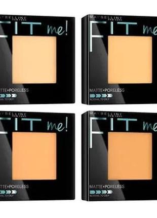 Пудра для лица maybelline new york fit me matte + poreless 090 - translucent5 фото