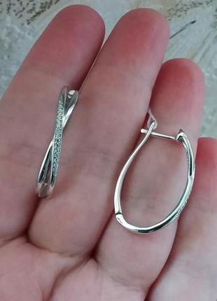 Серьги серебро