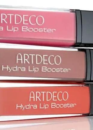 Блеск для губ artdeco hydra lip booster 38 - translucent rose (полупрозрачный розовый)7 фото