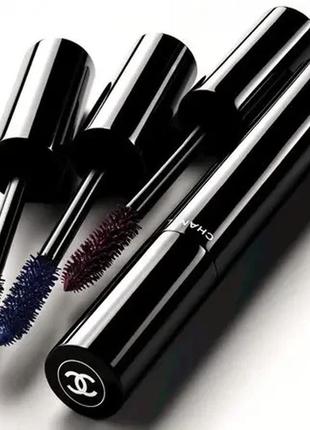 Тушь для ресниц chanel le volume de chanel mascara 70 - blue night (серо-синий)5 фото