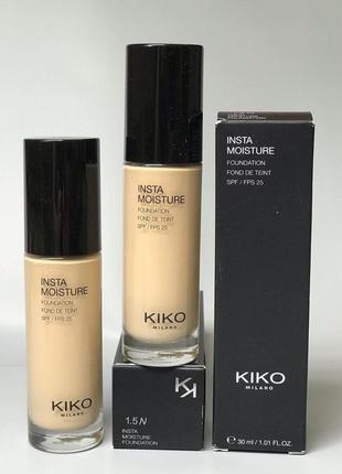 Тональна основа kiko milano instamoisture foundation spf 25, 30 мл2 фото