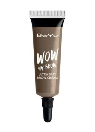 Жидкая подводка для бровей beyu wow my brow ultra stay brow cream №09 dark brunette