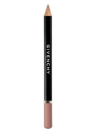 Олівець для губ givenchy lip liner pencil waterproof 09 — lip brown (коричневі губи), тестер4 фото