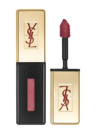 Лак для губ yves saint laurent rouge pur couture vernis a levres 3 — brun cachemire (коричневий кашемір)1 фото