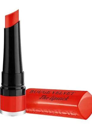 Помада для губ bourjois paris rouge velvet lipstick 07 - joli carmin'ois