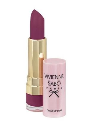 Помада-бальзам для губ vivienne sabo baume a levres color lip balm 05 - холодний бордовий, тестер