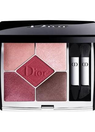 Палітра тіней для повік dior 5 couleurs couture eyeshadow palette 879 — rouge trafalgar