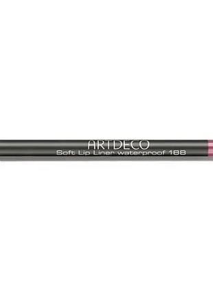 Олівець для губ artdeco soft lip liner waterproof 188 — shy rose1 фото