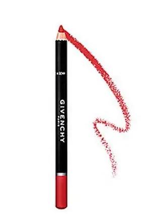 Олівець для губ givenchy lip liner pencil waterproof 05 — lip rouge (класичний червоний)