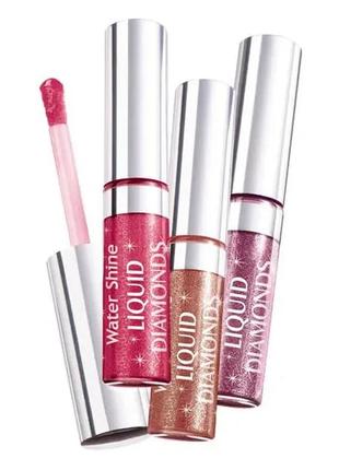 Блеск для губ maybelline new york water shine gloss diamonds 12 - chocolate glitters (шоколадные блестки)6 фото