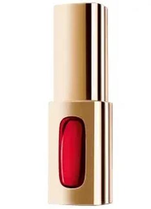 Лаковая помада для губ l’oreal paris color riche extraordinaire 301 - rouge soprano (алый)